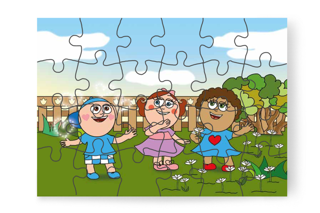 Együtt gyűjtenek pipitért – Márky szerelmes puzzle, 24 darab [TC24-15-P24]