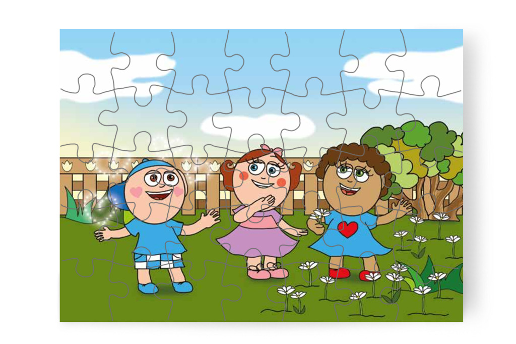 Együtt gyűjtenek pipitért – Márky szerelmes puzzle, 35 darab [TC24-15-P35]