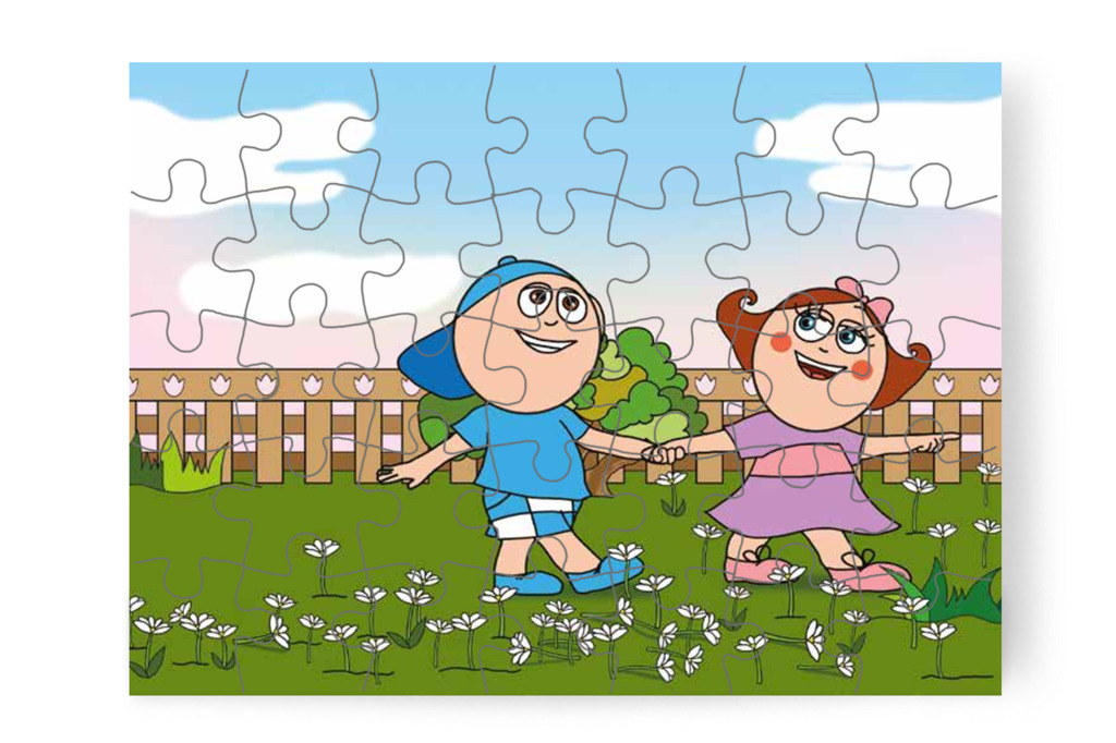 Natali visszahívja Márkyt játszani – Márky szerelmes puzzle, 35 darab [TC24-21-P35]