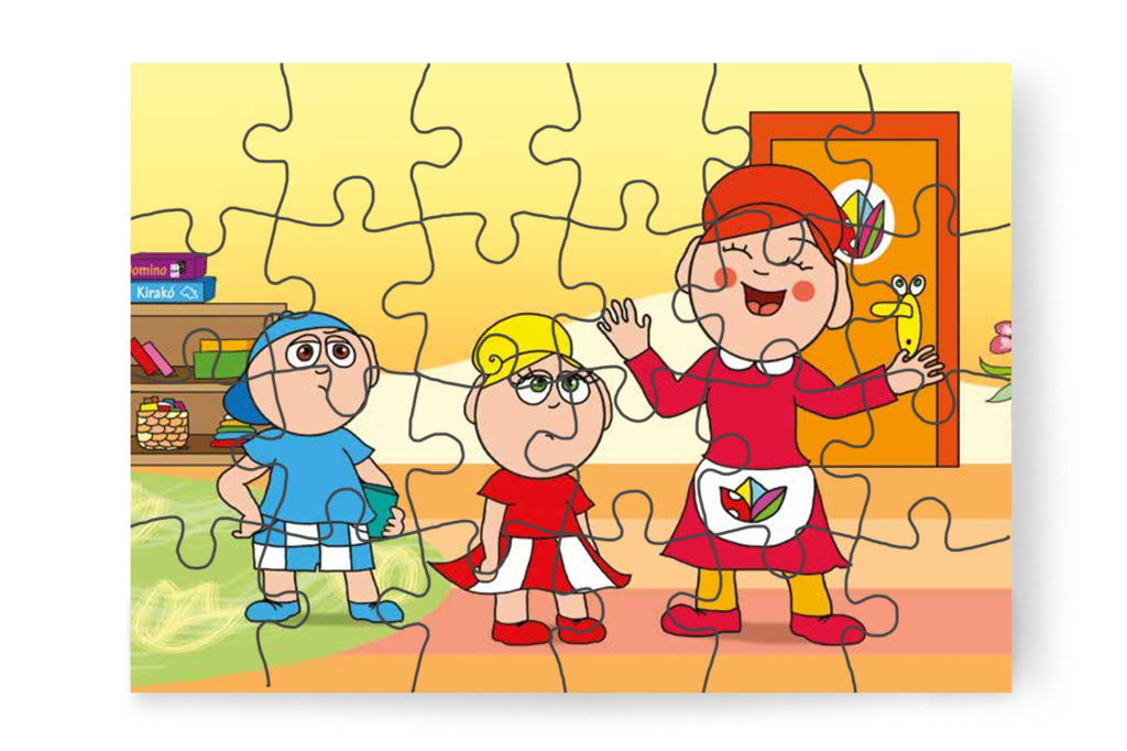 A sáros udvar miatt bent maradnak – Szerepcsere puzzle, 24 darab [TC29-05-P24]