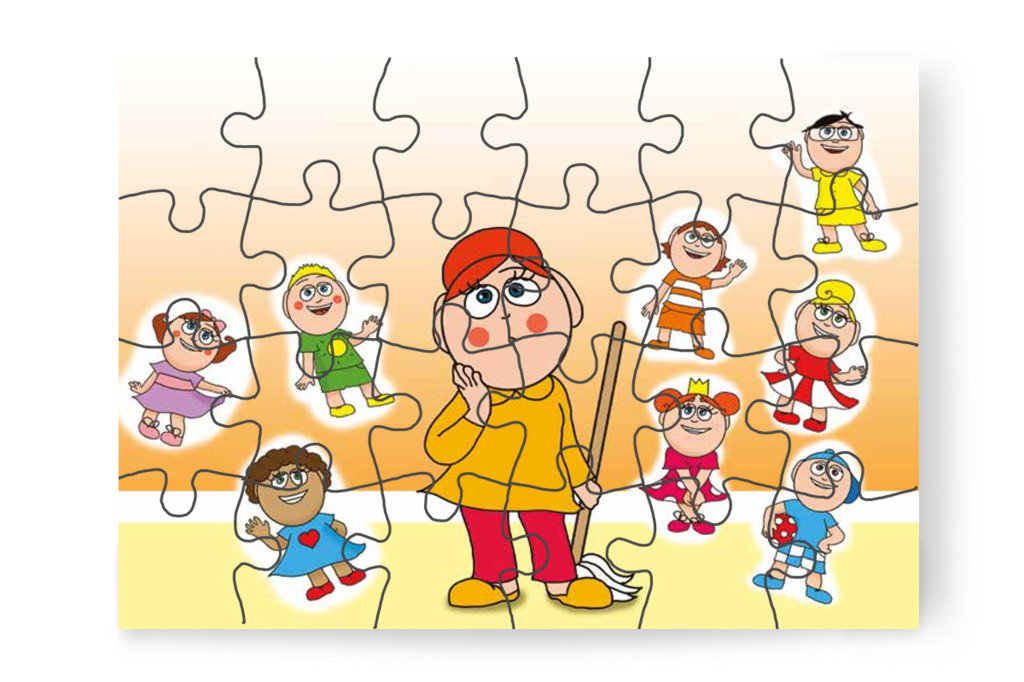 Óvónéninek hiányozni kezdenek a gyerekek – Mikor a gyerekek nem mehetnek az óvodába puzzle, 24 darab [TC25-10-P24]