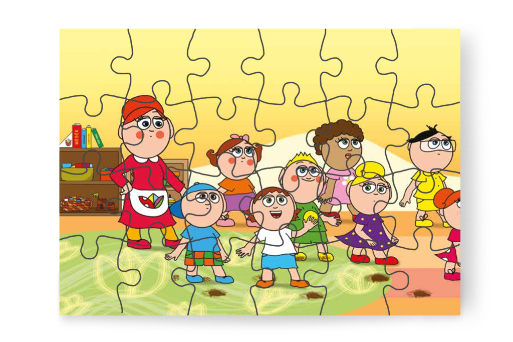 Ádám kezet mosni hív mindenkit – Szerepcsere puzzle, 24 darab [TC29-16-P24]