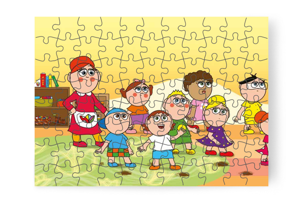 Ádám kezet mosni hív mindenkit – Szerepcsere puzzle, 88 darab [TC29-16-P88]