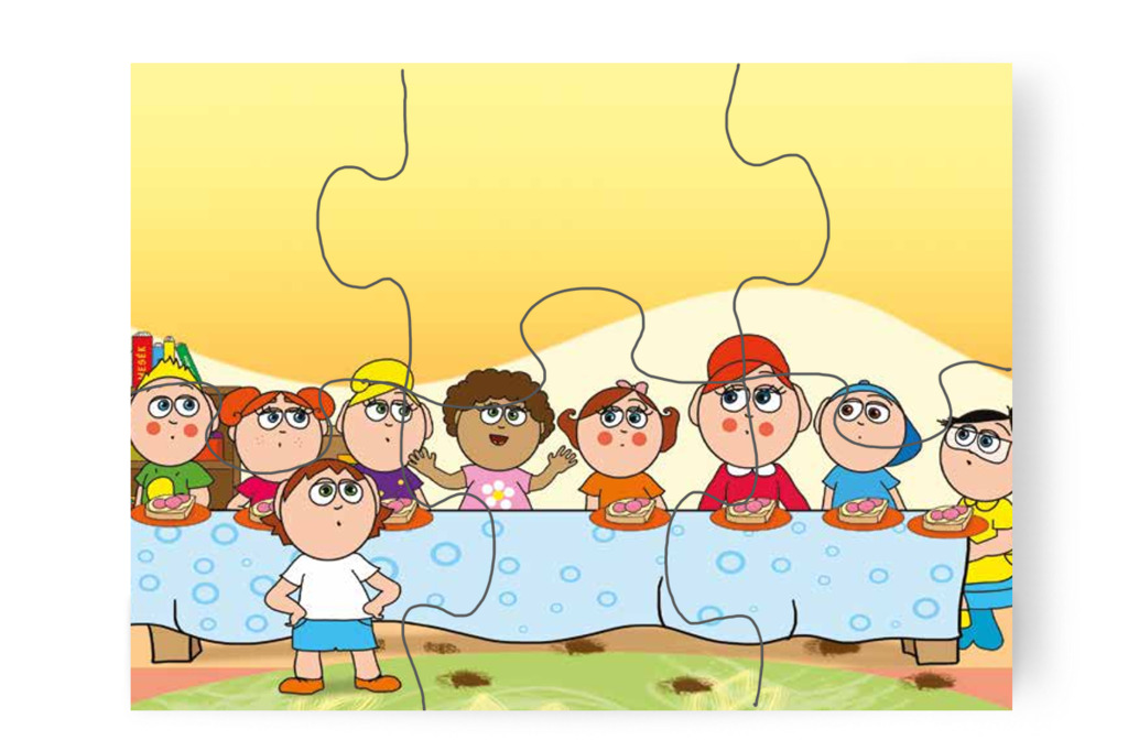 Dollynak nem jut szendvics – Szerepcsere puzzle, 6 darab [TC29-17-P06]