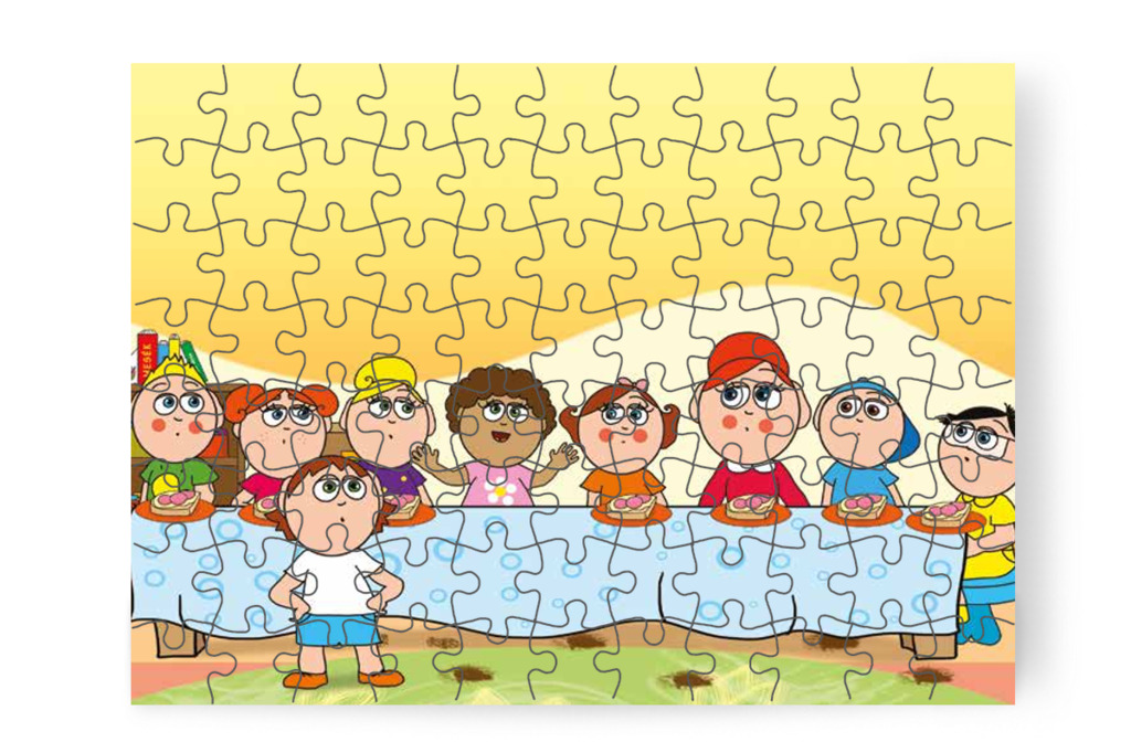 Dollynak nem jut szendvics – Szerepcsere puzzle, 88 darab [TC29-17-P88]