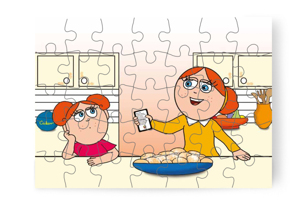Klára új játékra vágyik – Mikor a gyerekek nem mehetnek az óvodába puzzle, 35 darab [TC25-15-P35]