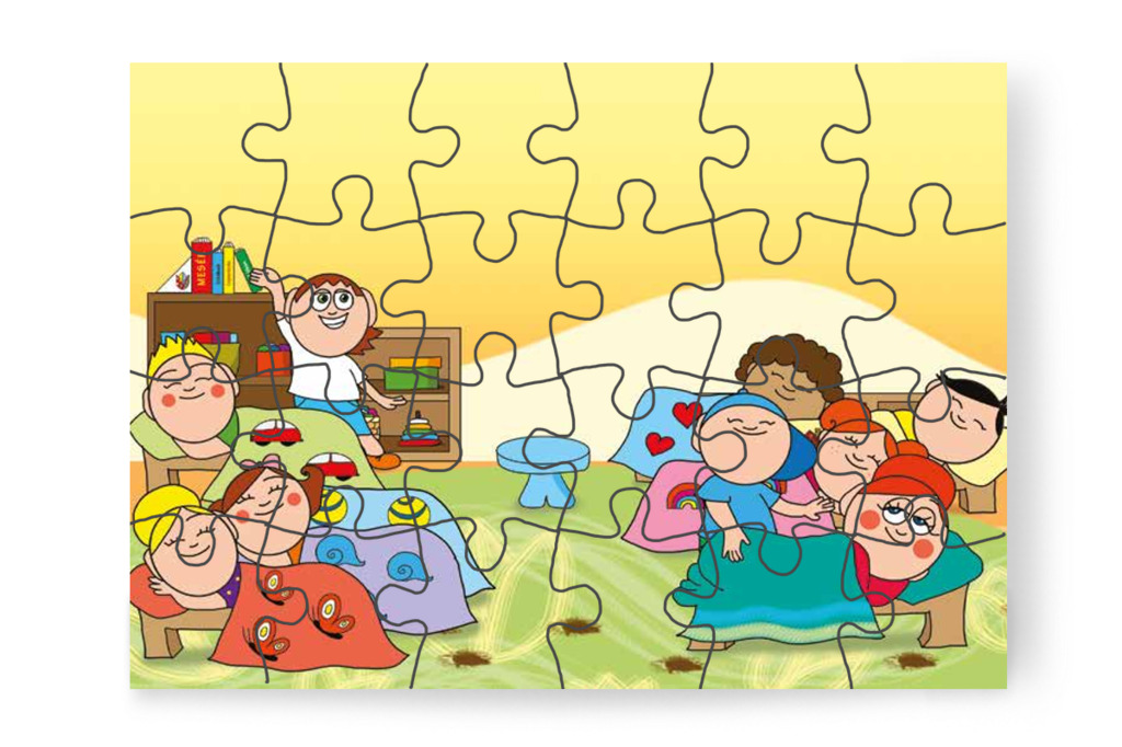 Óvónéni is ágyat kap – Szerepcsere puzzle, 24 darab [TC29-20-P24]