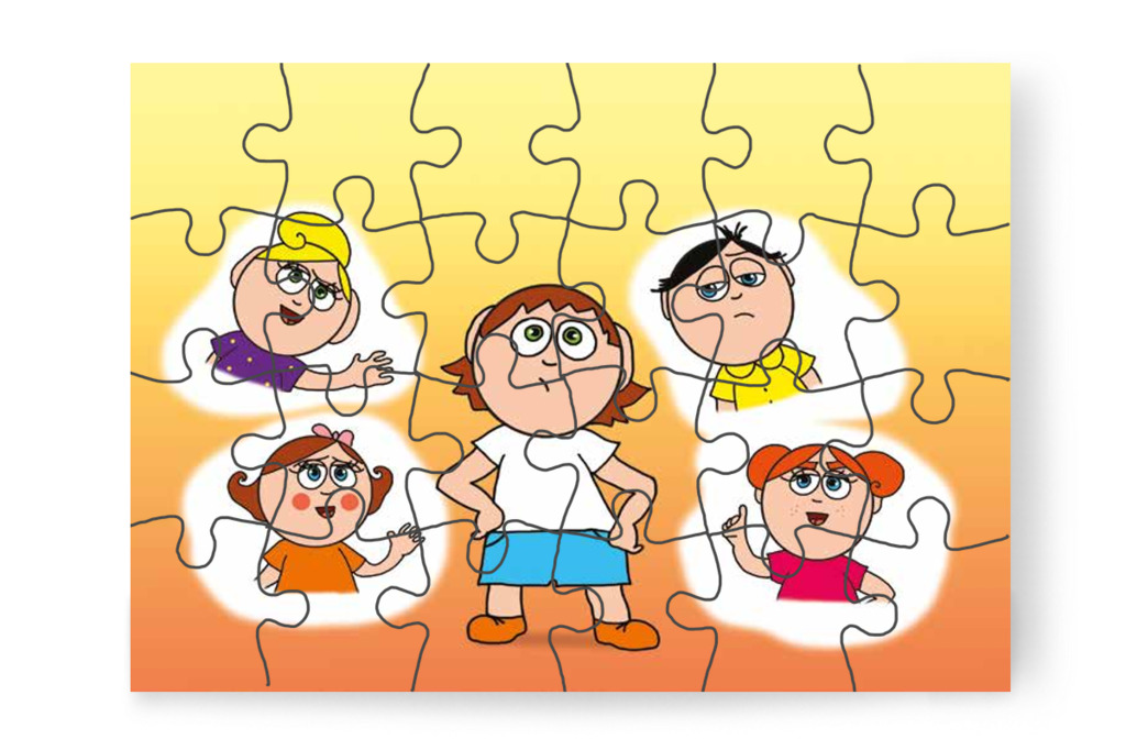 Ádám megérti Óvónéni nehézségét – Szerepcsere puzzle, 24 darab [TC29-22-P24]