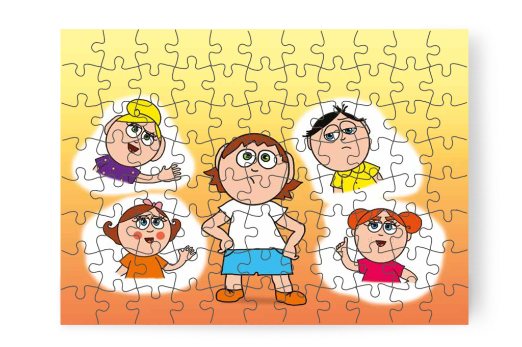 Ádám megérti Óvónéni nehézségét – Szerepcsere puzzle, 88 darab [TC29-22-P88]