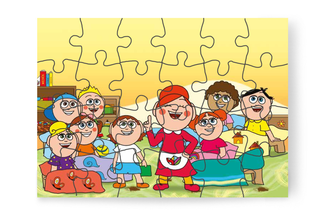 Óvónéni helyreteszi a napirendet – Szerepcsere puzzle, 24 darab [TC29-24-P24]