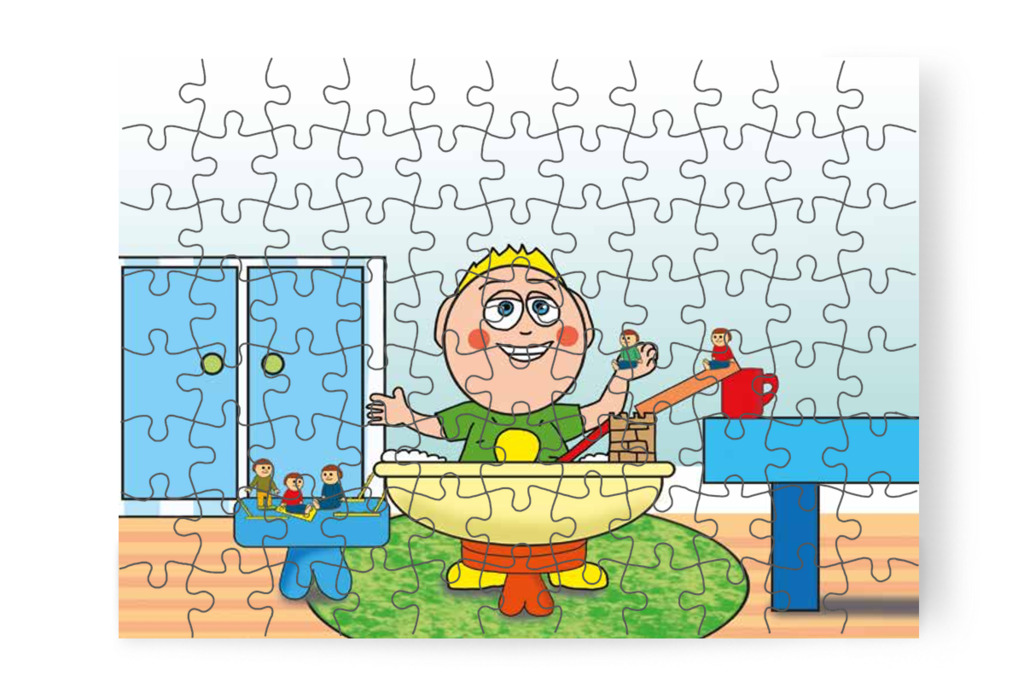 Patrik strandot épít a Lego figuráknak – Mikor a gyerekek nem mehetnek az óvodába puzzle, 88 darab [TC25-24-P88]