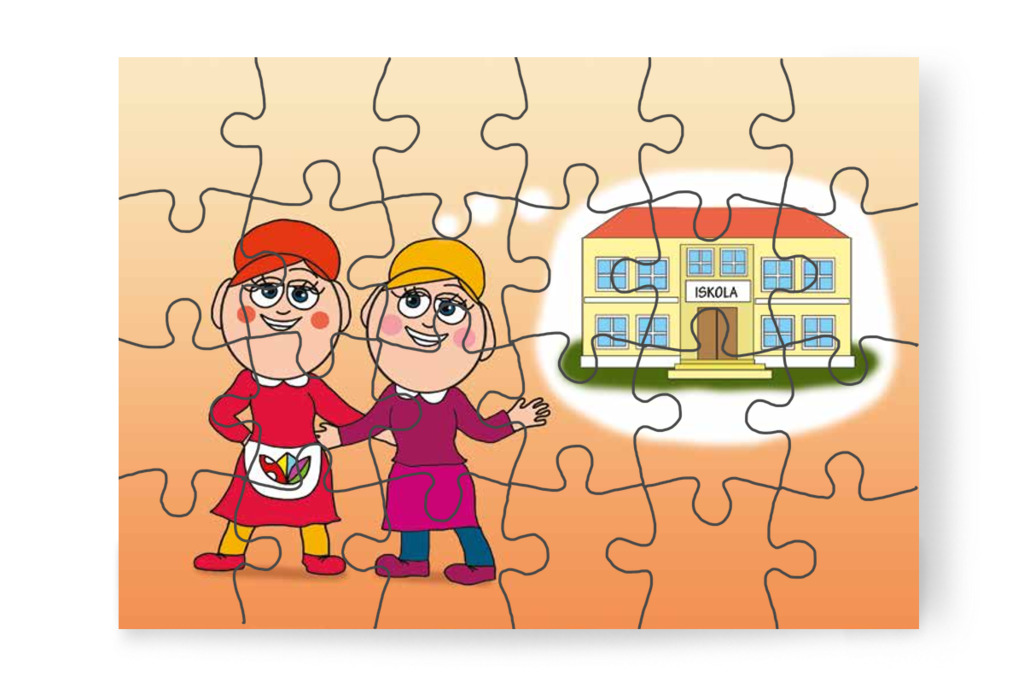Nelli néni meghívja a csoportot – Nyíltnap az iskolában puzzle, 24 darab [TC30-02-P24]