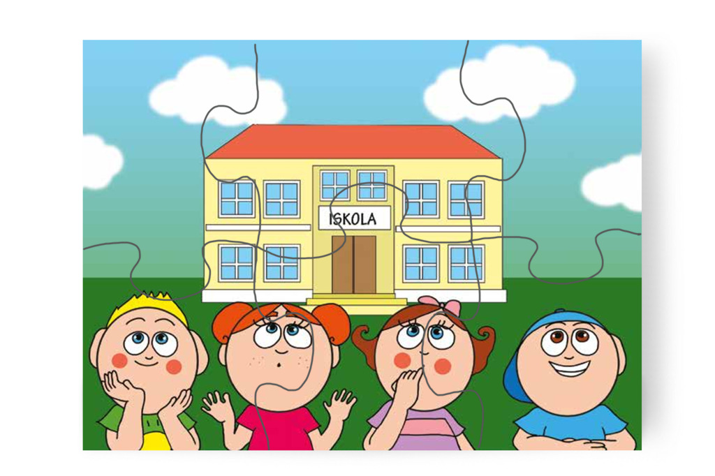A gyerekek kíváncsiak az iskolára – Nyíltnap az iskolában puzzle, 6 darab [TC30-03-P06]