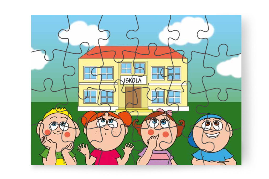 A gyerekek kíváncsiak az iskolára – Nyíltnap az iskolában puzzle, 24 darab [TC30-03-P24]