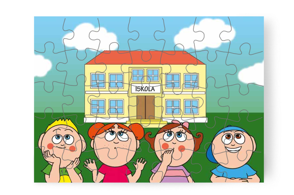 A gyerekek kíváncsiak az iskolára – Nyíltnap az iskolában puzzle, 35 darab [TC30-03-P35]