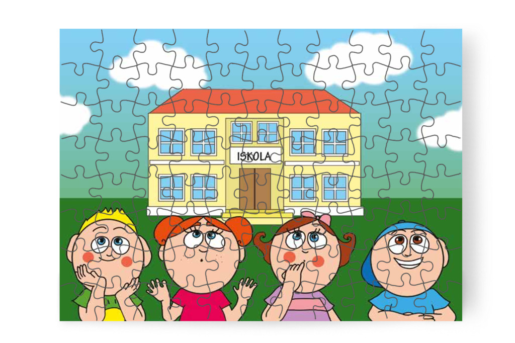 A gyerekek kíváncsiak az iskolára – Nyíltnap az iskolában puzzle, 88 darab [TC30-03-P88]