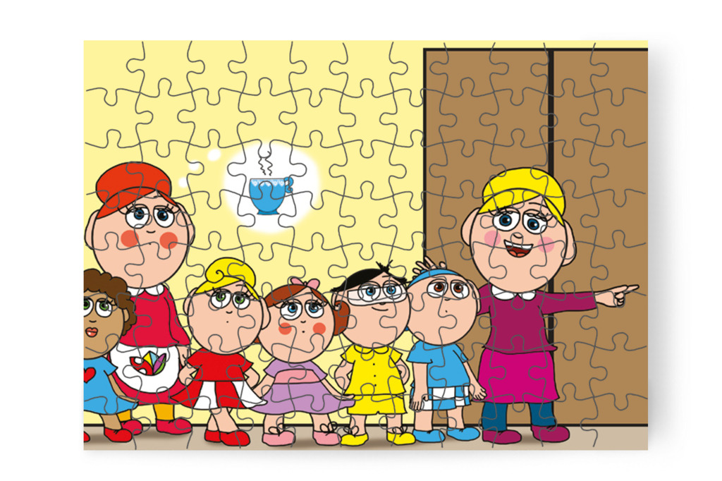 Óvónéni a büfében várakozik – Nyíltnap az iskolában puzzle, 88 darab [TC30-07-P88]