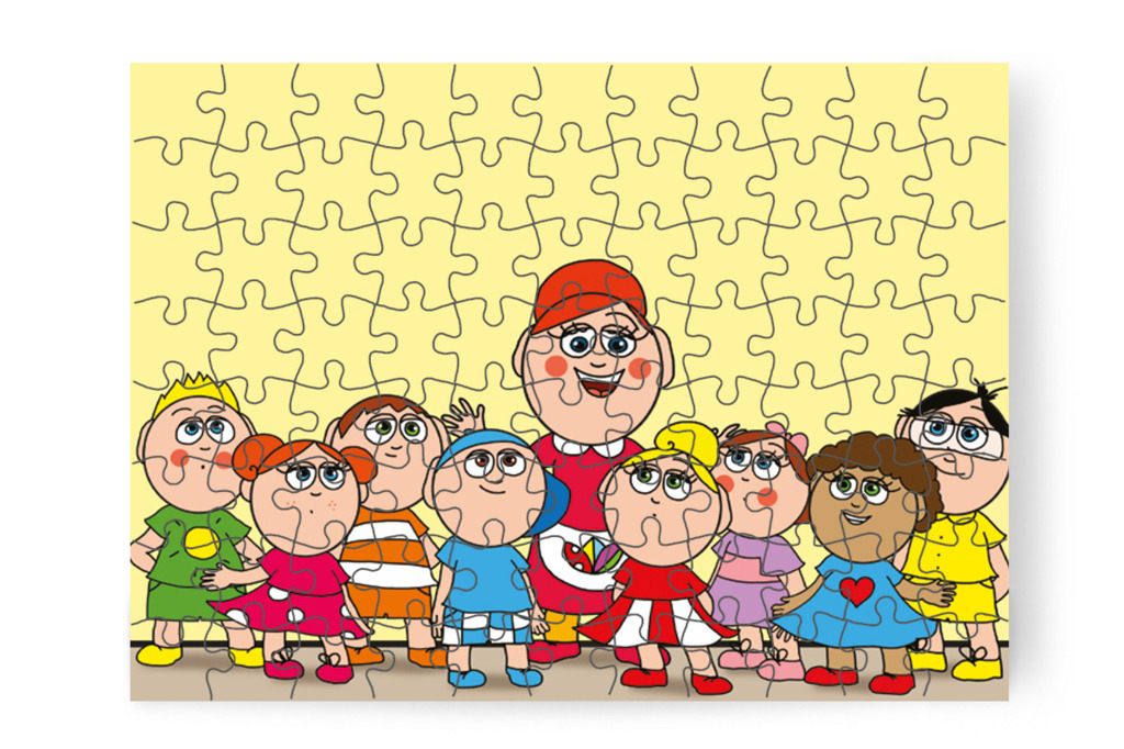Óvónéni búcsút int a csoportnak – Nyíltnap az iskolában puzzle, 88 darab [TC30-09-P88]