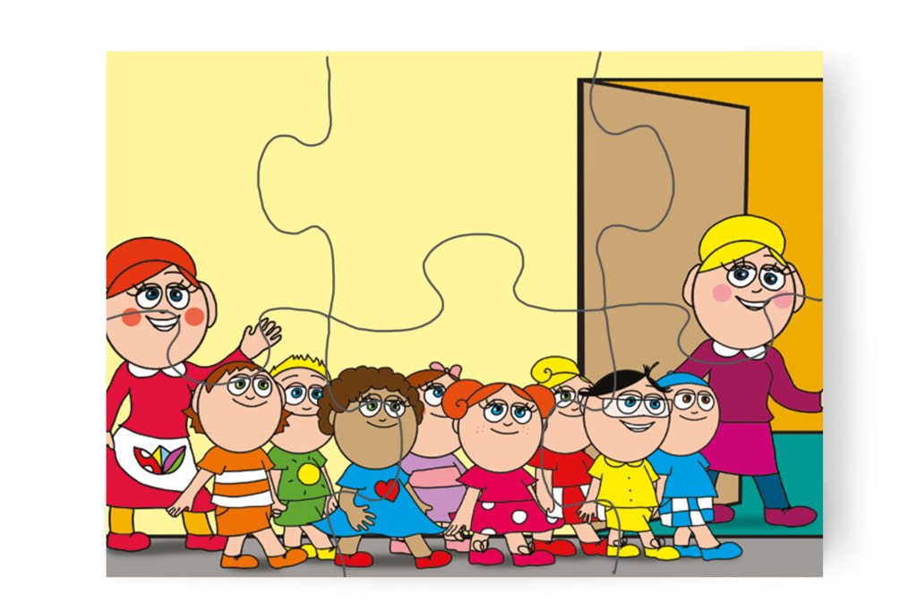 A gyerekek Nelli nénivel indulnak – Nyíltnap az iskolában puzzle, 6 darab [TC30-10-P06]