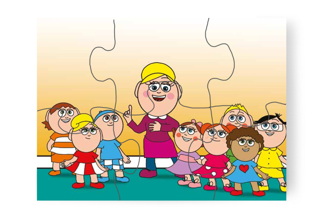 Nelli néni bemutatkozik – Nyíltnap az iskolában puzzle, 6 darab [TC30-11-P06]