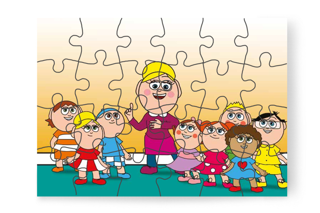 Nelli néni bemutatkozik – Nyíltnap az iskolában puzzle, 24 darab [TC30-11-P24]