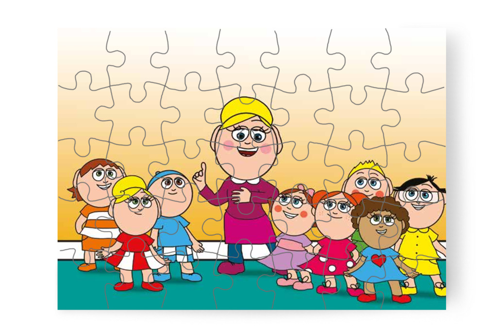 Nelli néni bemutatkozik – Nyíltnap az iskolában puzzle, 35 darab [TC30-11-P35]