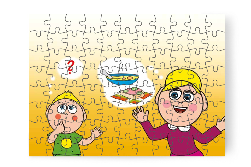 Patrik az iskolai étkezésről kérdez – Nyíltnap az iskolában puzzle, 88 darab [TC30-18-P88]