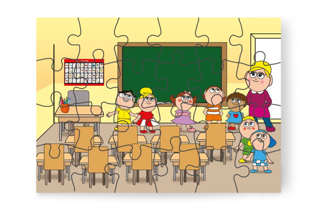 Belépnek az osztályterembe – Nyíltnap az iskolában puzzle, 24 darab [TC30-21-P24]
