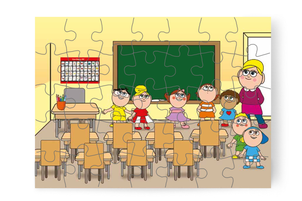 Belépnek az osztályterembe – Nyíltnap az iskolában puzzle, 35 darab [TC30-21-P35]
