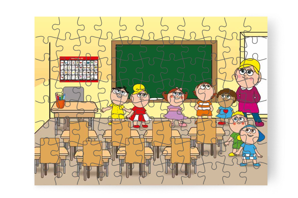 Belépnek az osztályterembe – Nyíltnap az iskolában puzzle, 88 darab [TC30-21-P88]