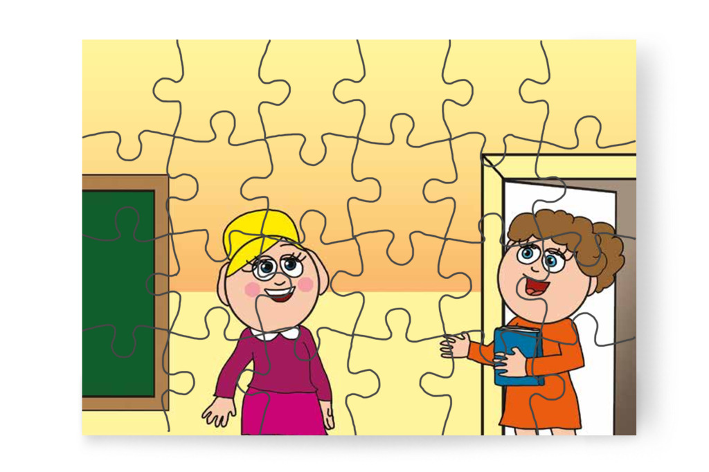 Nelli néni kis időre kimegy – Nyíltnap az iskolában puzzle, 24 darab [TC30-22-P24]