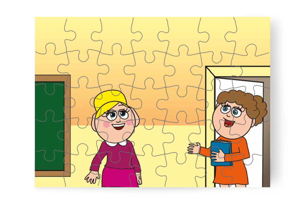 Nelli néni kis időre kimegy – Nyíltnap az iskolában puzzle, 35 darab [TC30-22-P35]