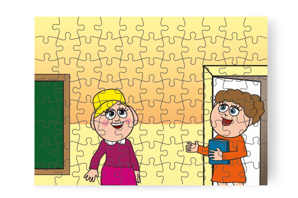 Nelli néni kis időre kimegy – Nyíltnap az iskolában puzzle, 88 darab [TC30-22-P88]