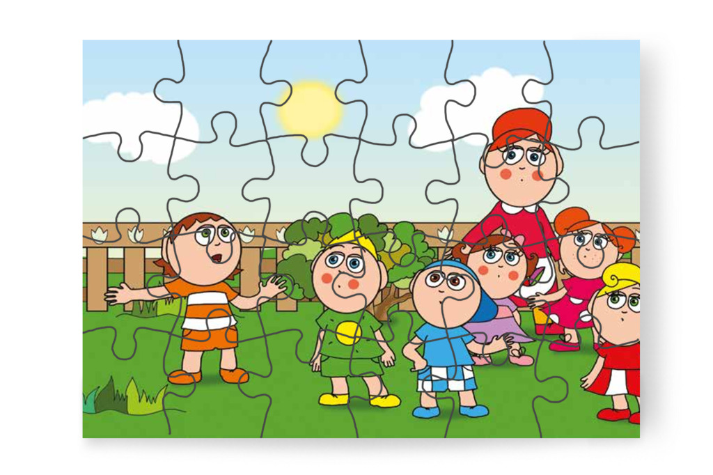 Ádám visszafut a többiekhez – Ádám és a zizegő bokor puzzle, 24 darab [TC26-07-P24]