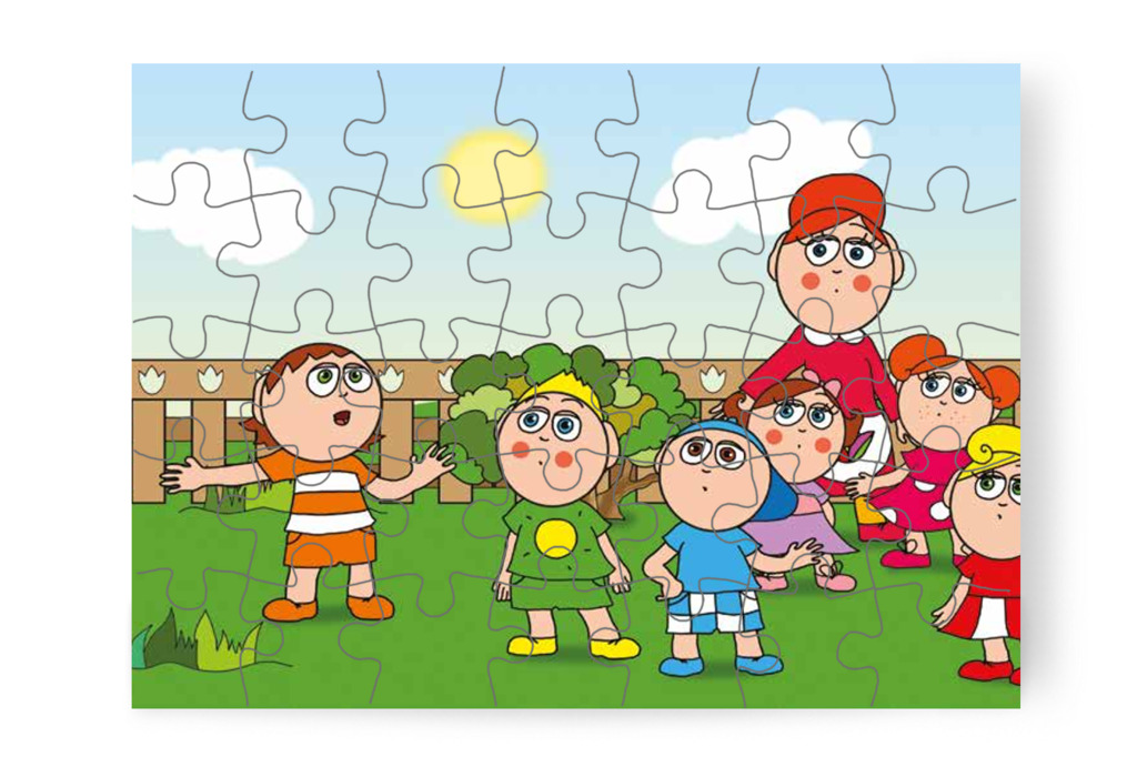 Ádám visszafut a többiekhez – Ádám és a zizegő bokor puzzle, 35 darab [TC26-07-P35]