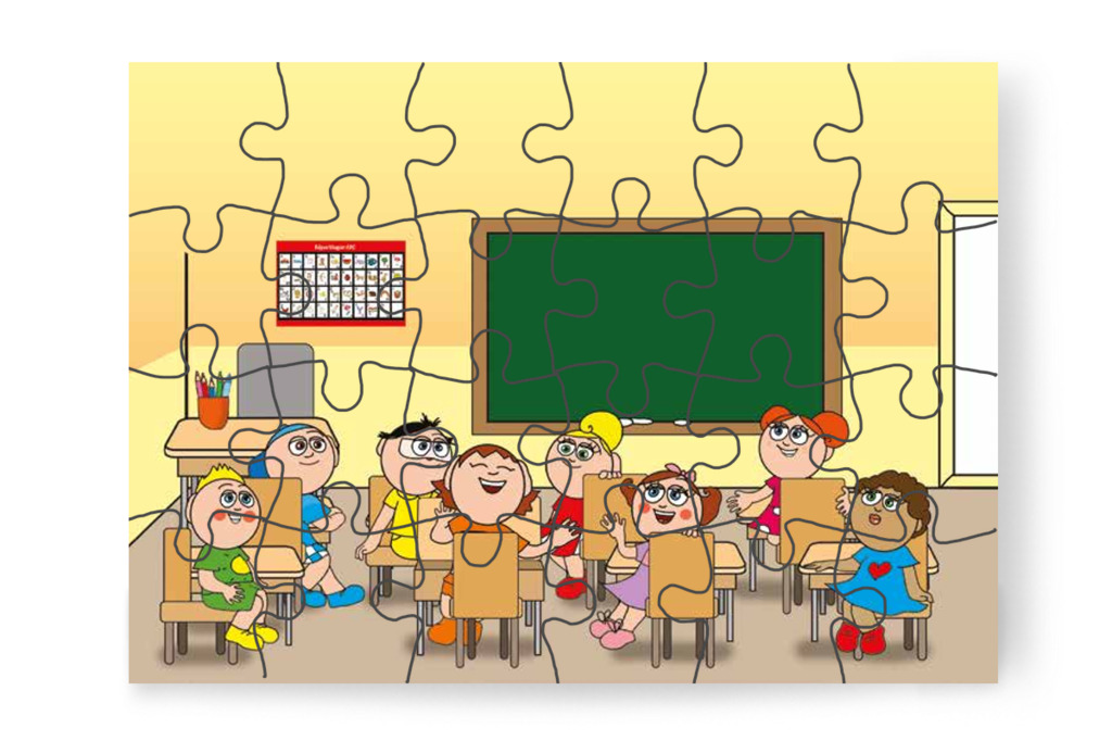 Klára és Natali körülnéznek – Nyíltnap az iskolában puzzle, 24 darab [TC30-24-P24]