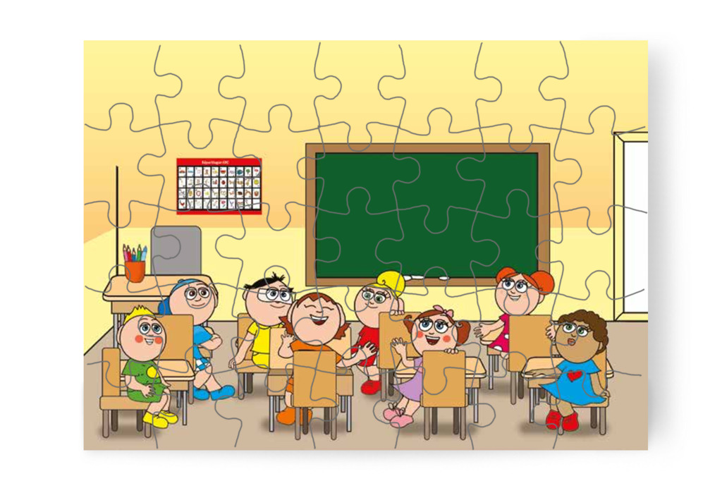 Klára és Natali körülnéznek – Nyíltnap az iskolában puzzle, 35 darab [TC30-24-P35]