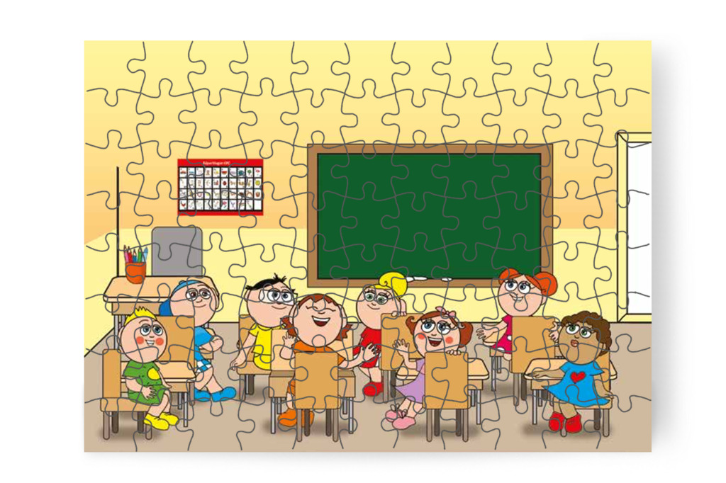 Klára és Natali körülnéznek – Nyíltnap az iskolában puzzle, 88 darab [TC30-24-P88]