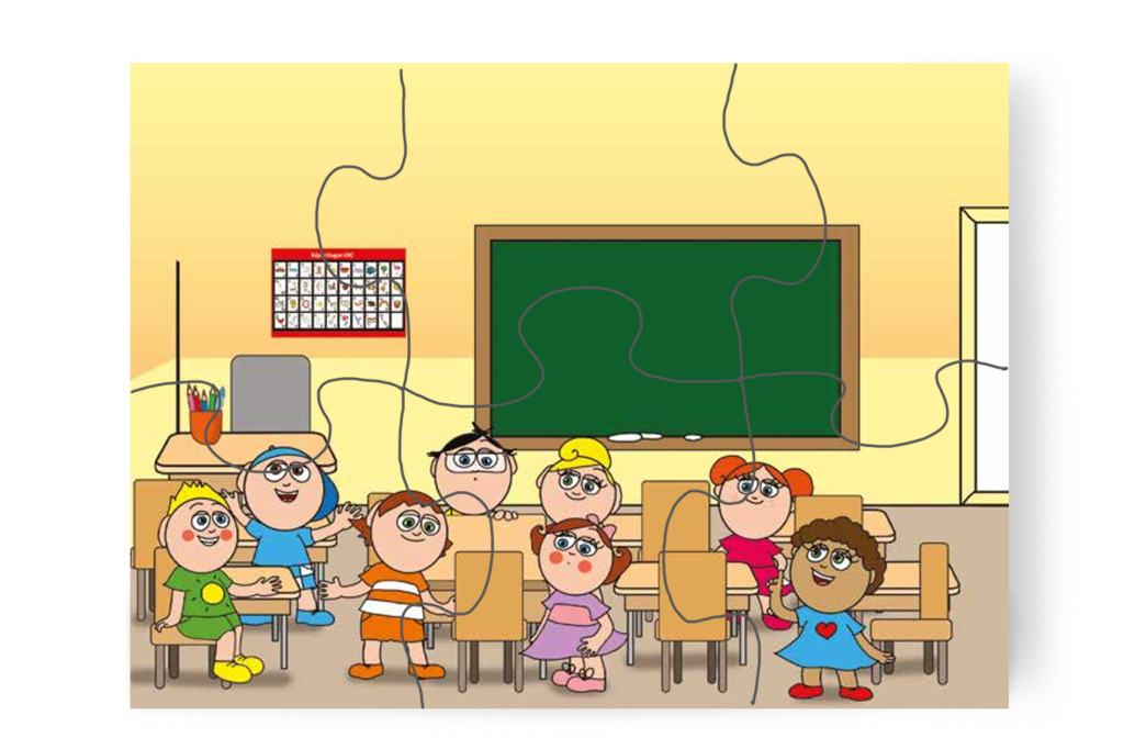 Ádám, Márky és Dolly felfedeznek – Nyíltnap az iskolában puzzle, 6 darab [TC30-25-P06]