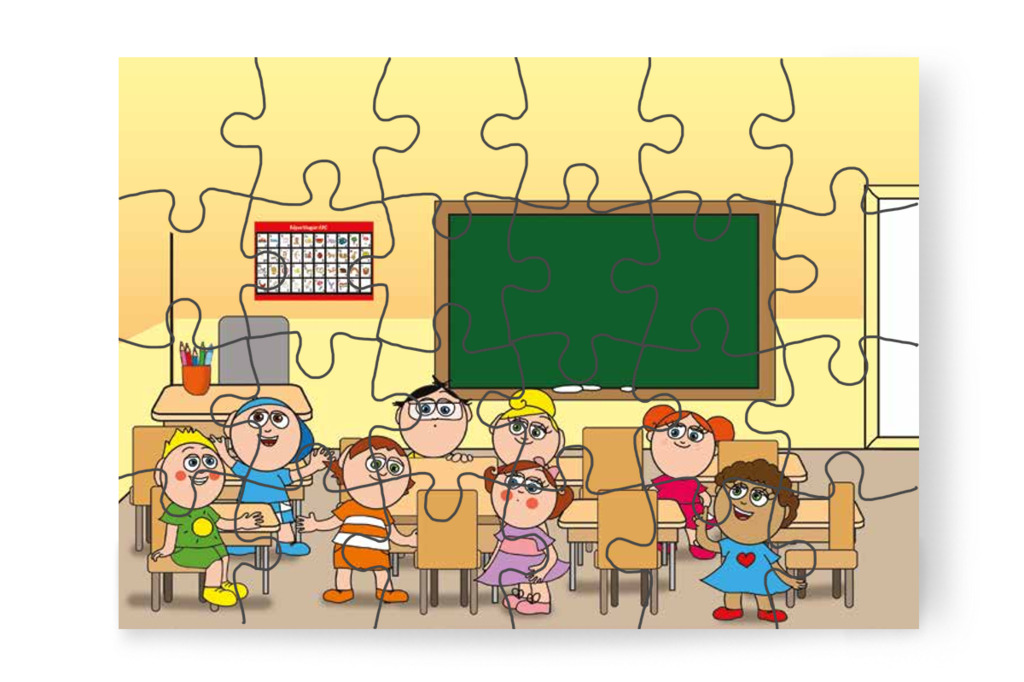 Ádám, Márky és Dolly felfedeznek – Nyíltnap az iskolában puzzle, 24 darab [TC30-25-P24]