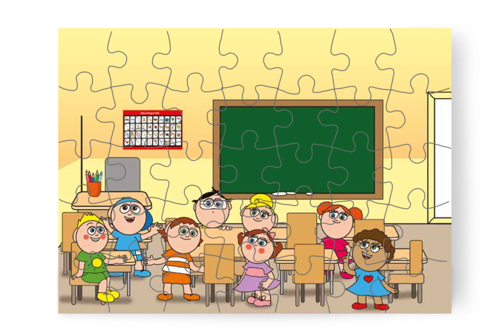 Ádám, Márky és Dolly felfedeznek – Nyíltnap az iskolában puzzle, 35 darab [TC30-25-P35]