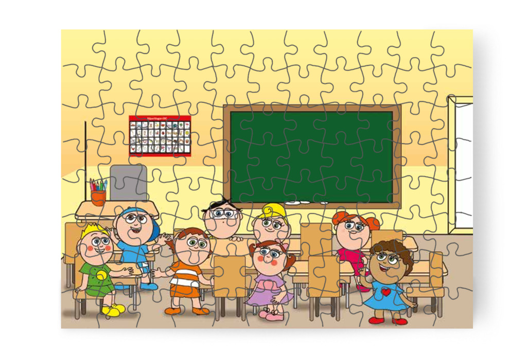 Ádám, Márky és Dolly felfedeznek – Nyíltnap az iskolában puzzle, 88 darab [TC30-25-P88]