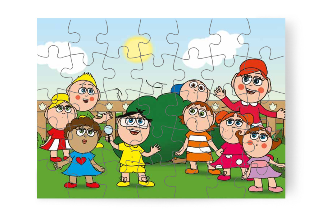 Tamás nagyítóval vizsgálódik – Ádám és a zizegő bokor puzzle, 35 darab [TC26-09-P35]