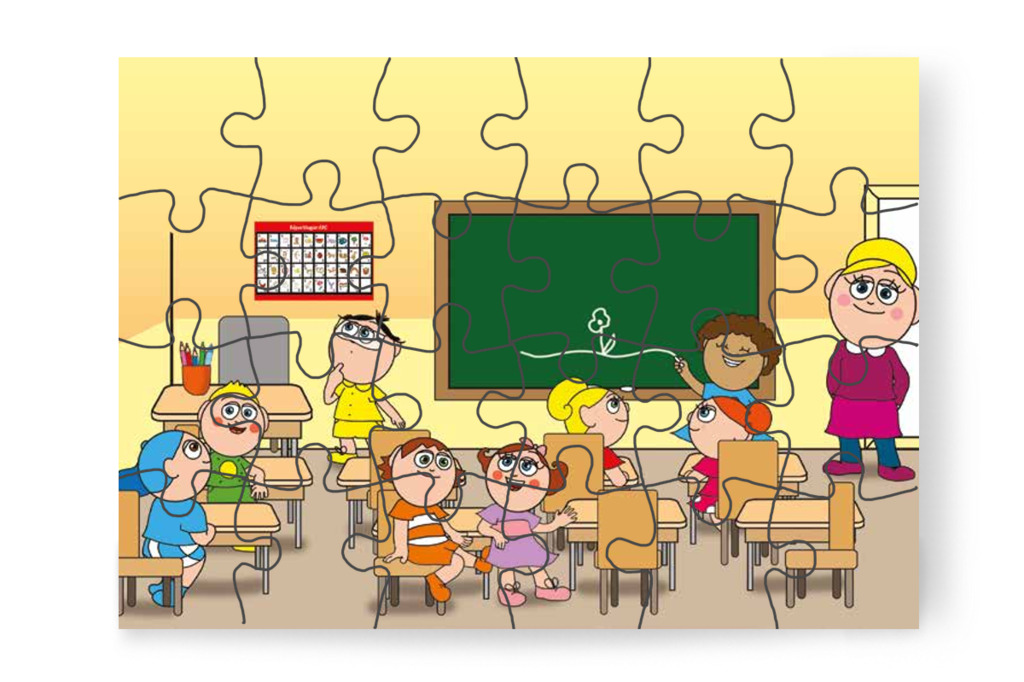 Nelli néni visszatér a terembe – Nyíltnap az iskolában puzzle, 24 darab [TC30-26-P24]