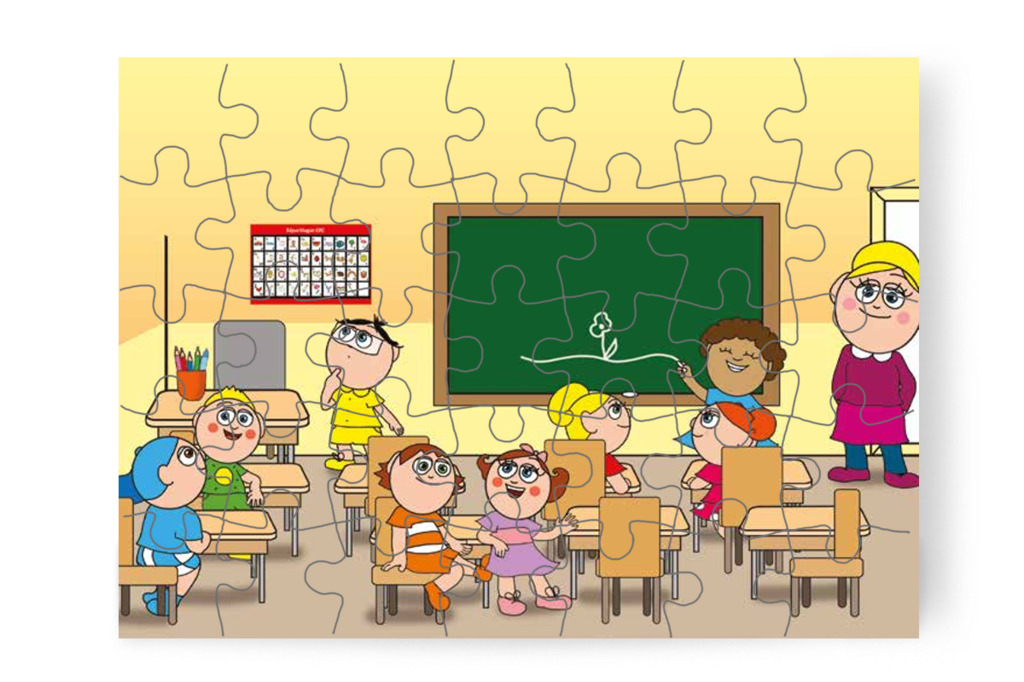 Nelli néni visszatér a terembe – Nyíltnap az iskolában puzzle, 35 darab [TC30-26-P35]