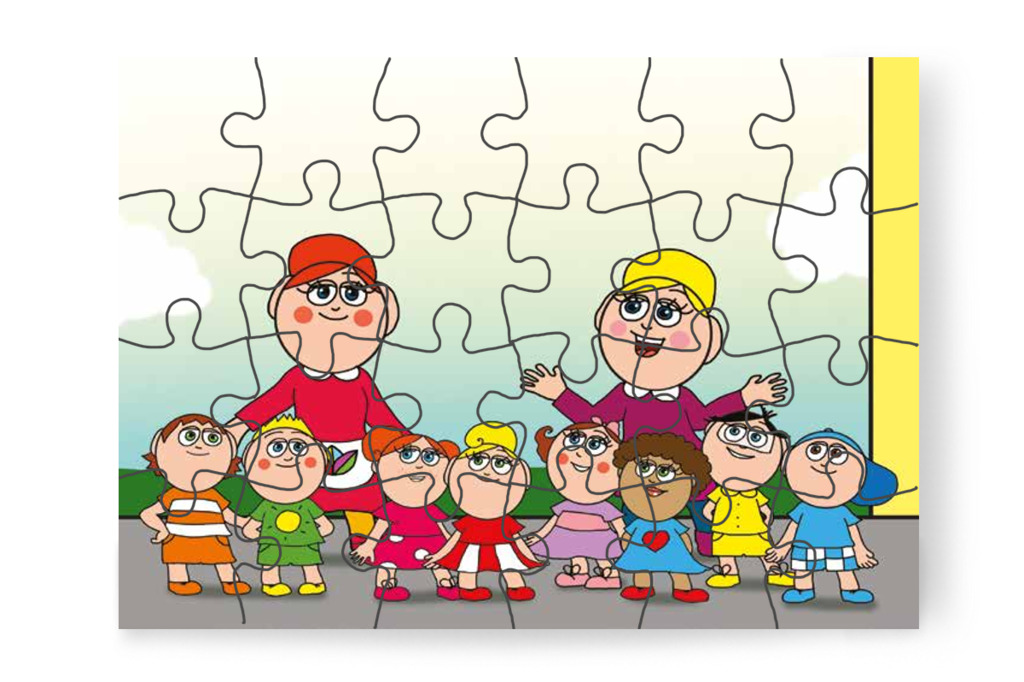 Nelli néni visszakíséri a csoportot – Nyíltnap az iskolában puzzle, 24 darab [TC30-28-P24]