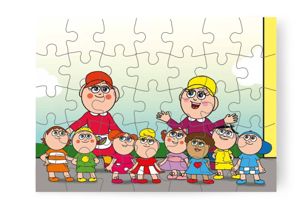 Nelli néni visszakíséri a csoportot – Nyíltnap az iskolában puzzle, 35 darab [TC30-28-P35]