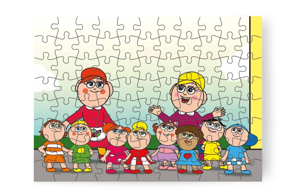 Nelli néni visszakíséri a csoportot – Nyíltnap az iskolában puzzle, 88 darab [TC30-28-P88]