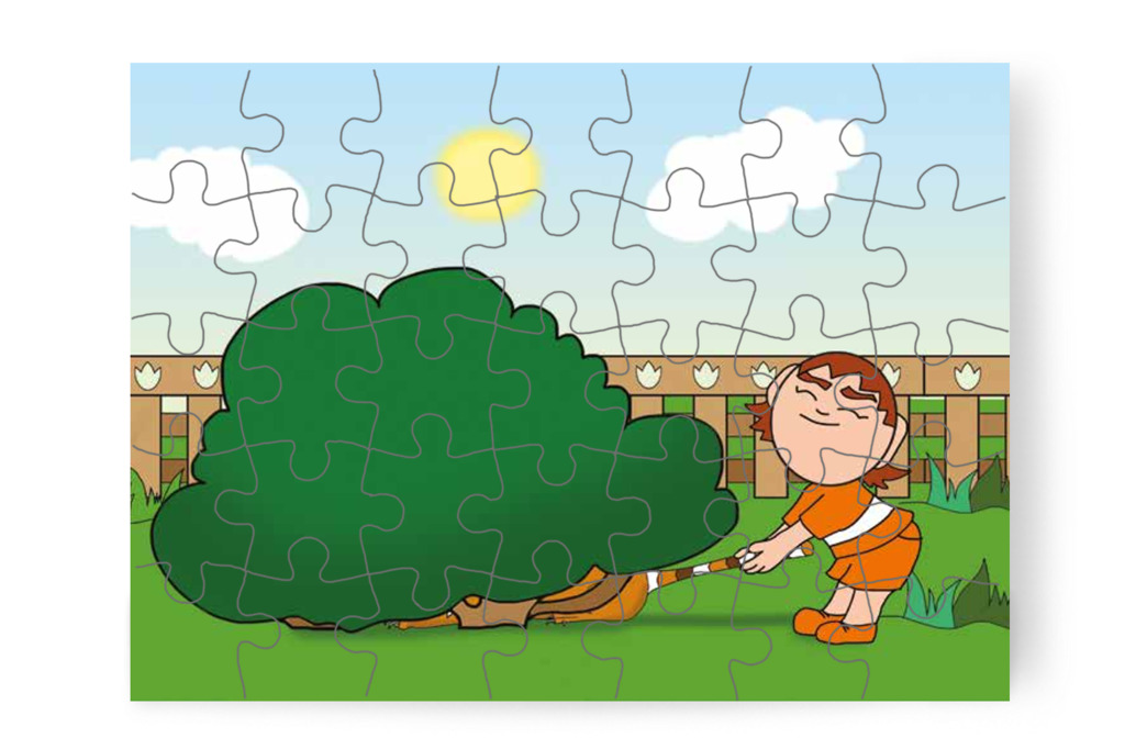 Ádám megfogja a csíkos farkat – Ádám és a zizegő bokor puzzle, 35 darab [TC26-12-P35]