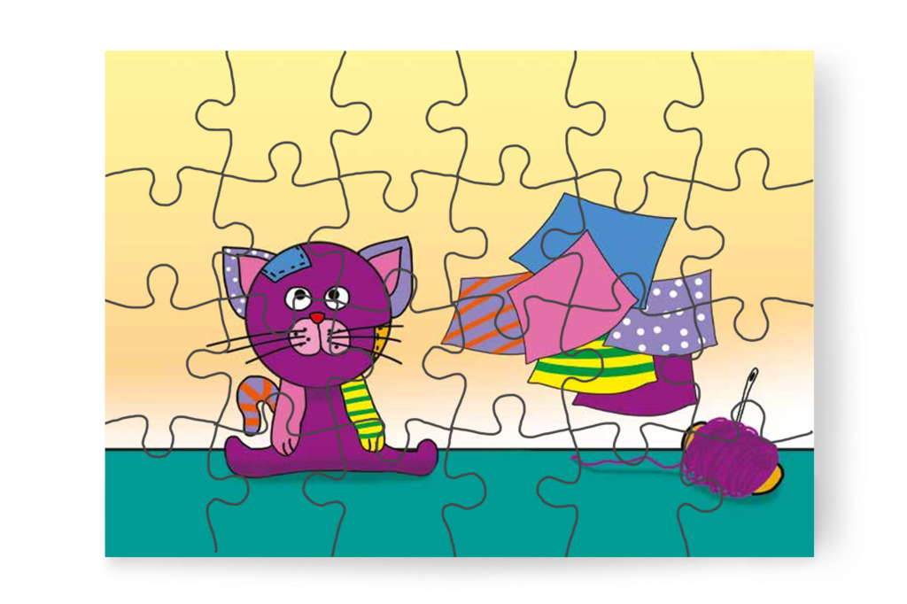 Klára Foltinak nevezi a cicát – Klára és az elveszett alvóka puzzle, 24 darab [TC31-02-P24]